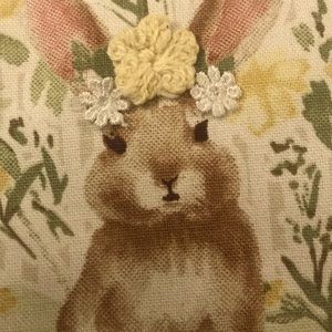 Rachel Ashwell Bunny Flowers Tea Towel 2Pc Set NWT